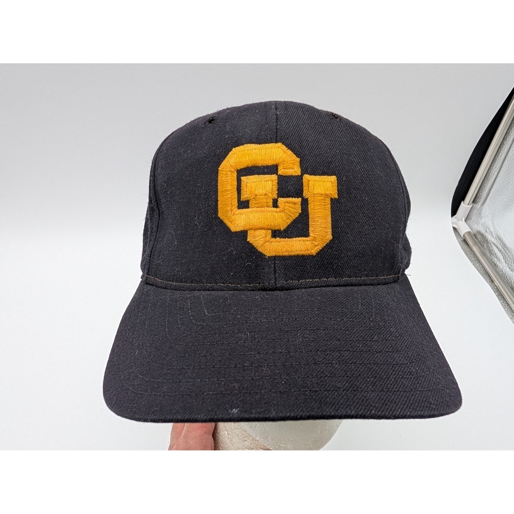 University Square Colorado Buffaloes Hat Black Gold CU Professional Model USA
